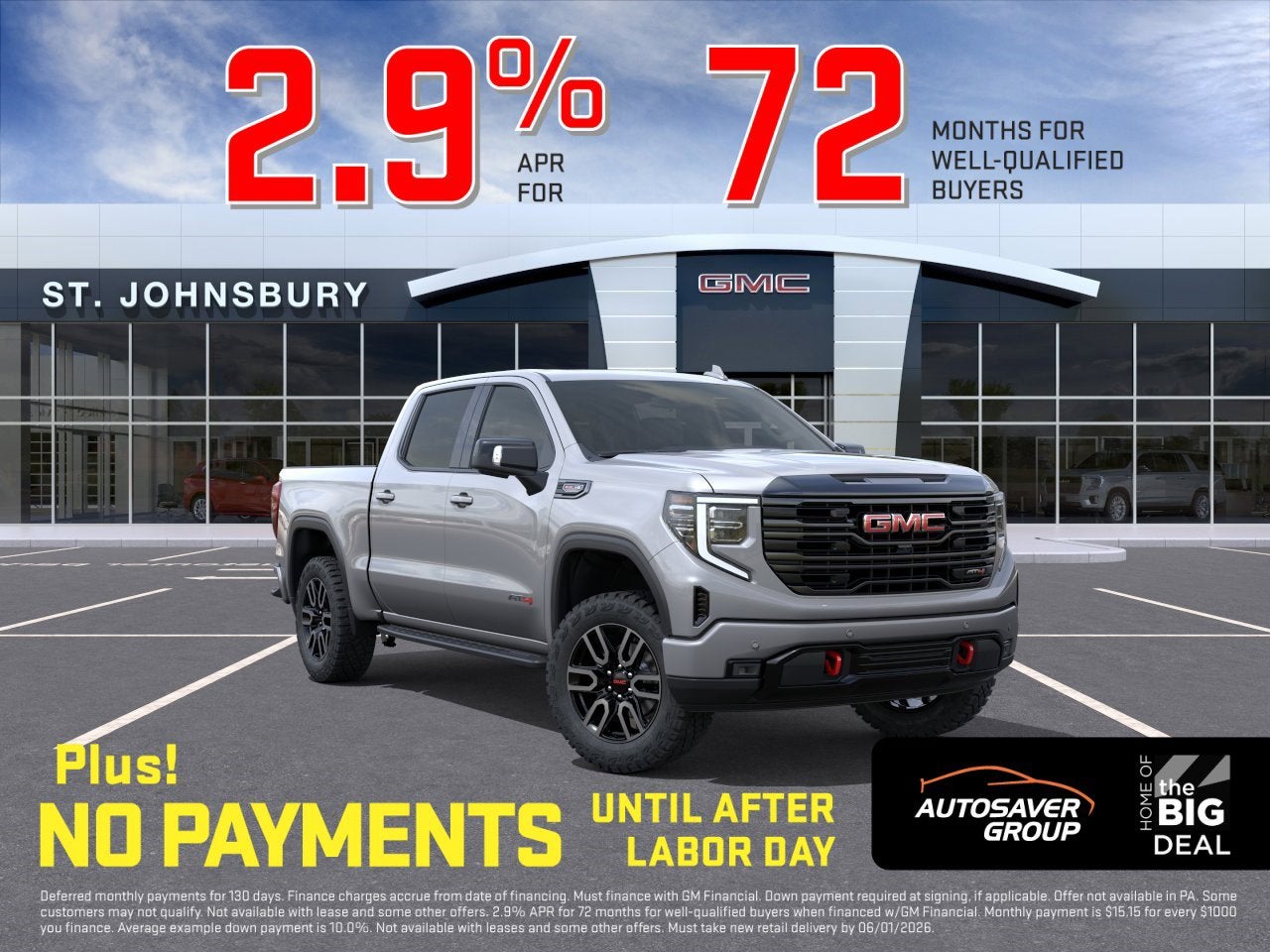 2026 GMC Sierra 4WD Crew Cab Short Box AT4's photo