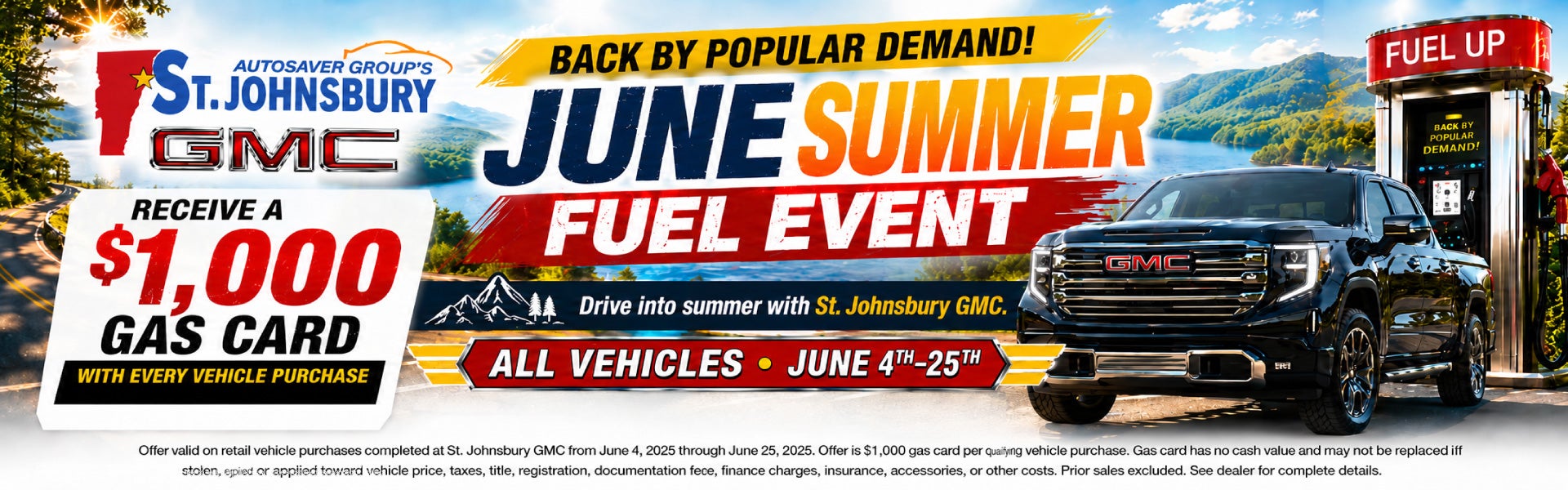 $1,000 GAS CARD WITH ANY VEHICLE PURCHASE!