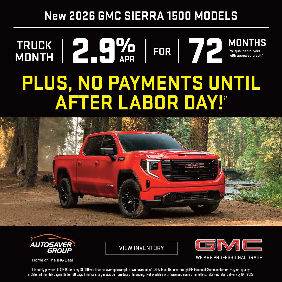 2.9% APR for 72 months!