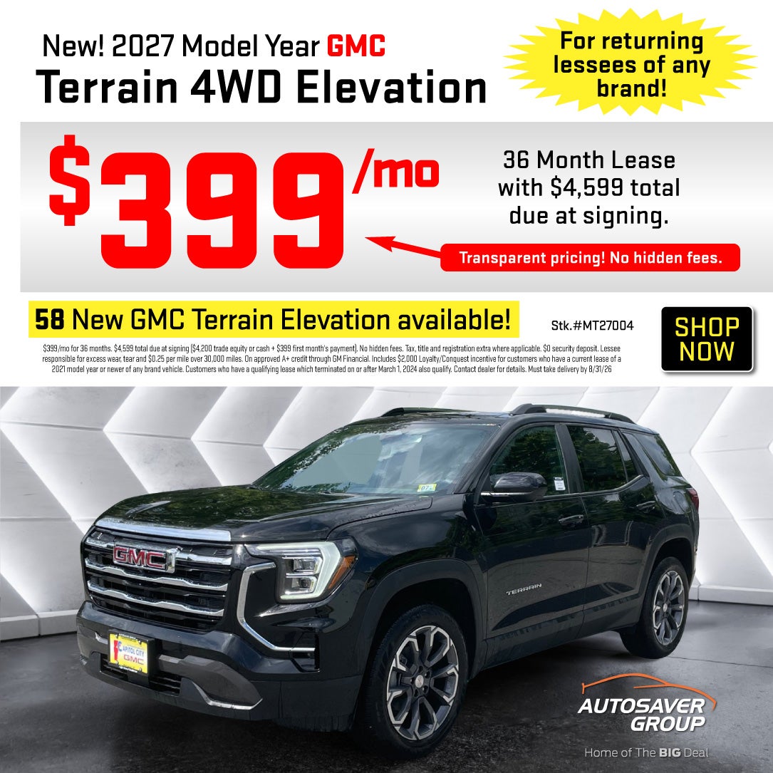 SHOP NEW GMC DEALS NEAR ST JOHNSBURY, VT