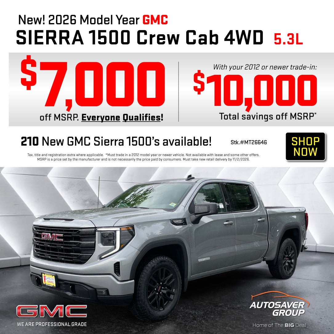 SHOP NEW GMC DEALS NEAR ST JOHNSBURY, VT
